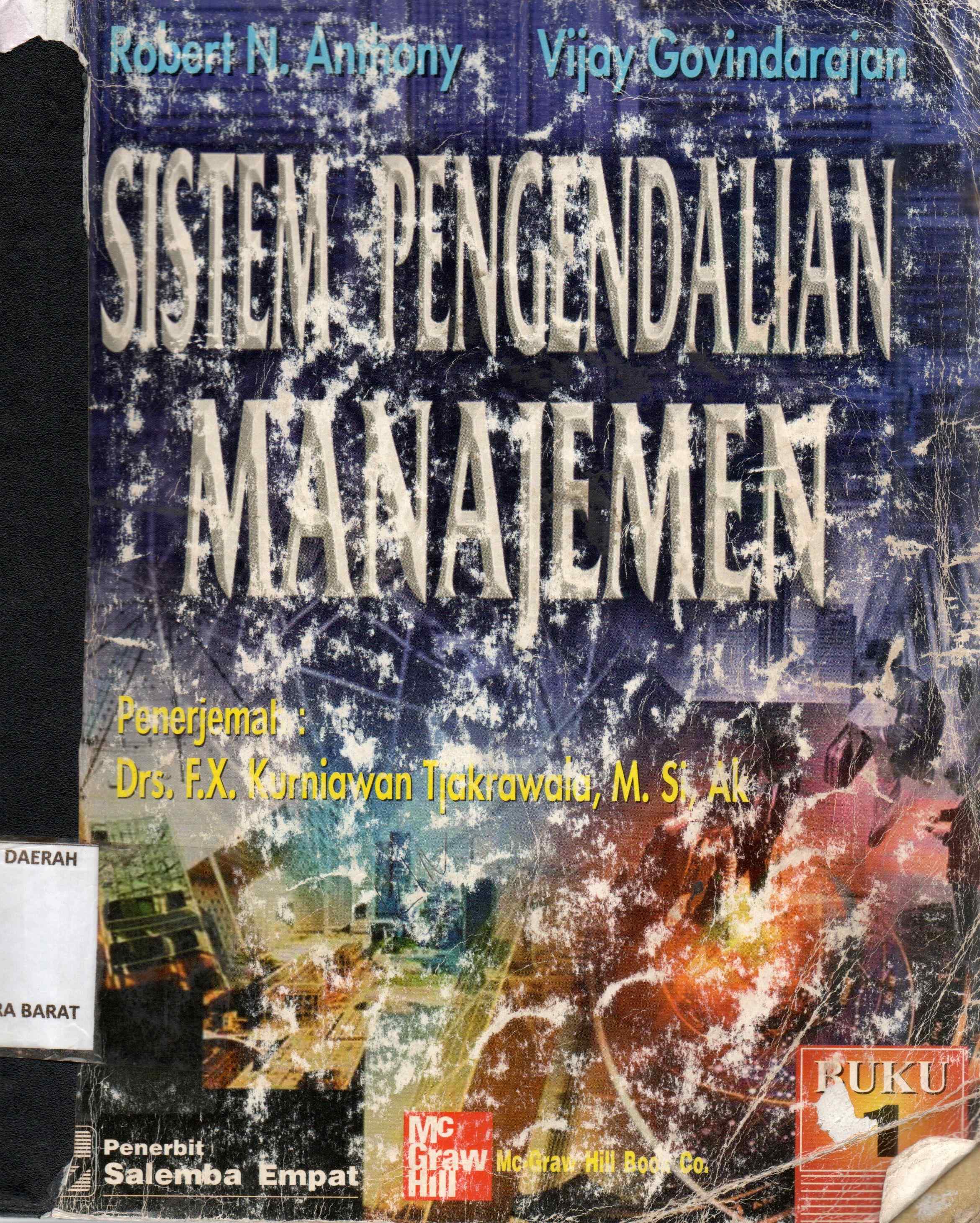 Cover Sistem pengendalian manajemen / Robert N Anthony, Vijay Govindarajan ; penerjemah, Kurniawan Tjakrawala
