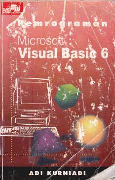 Cover Pemrograman microsoft visual basic 6 / Adi Kurniadi
