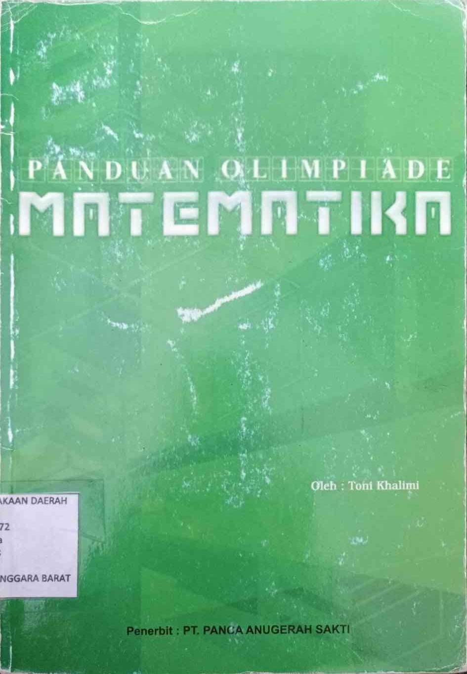 Cover Panduan Olimpiade Matematika / Toni Khalimi