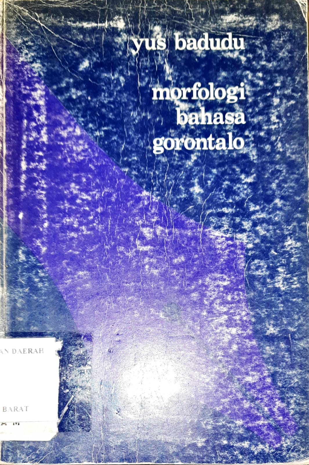 Cover morfologi bahasa gorontalo / J.S. Badudu