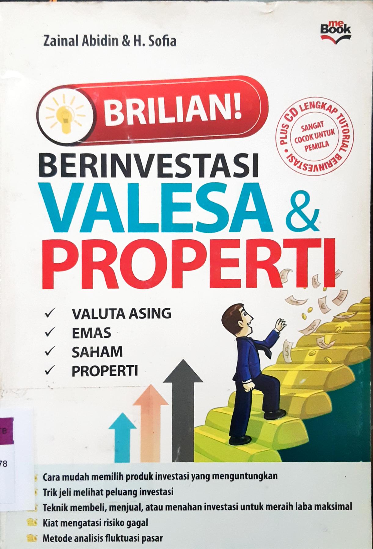 Cover Brilian berinvestasi valesa dan properti / Zaenal abidin, H. sofia