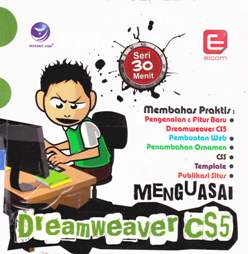 Cover 30 Menit menguasai Dreamweaver CS5, / Editor Paulus Yesaya Jati
