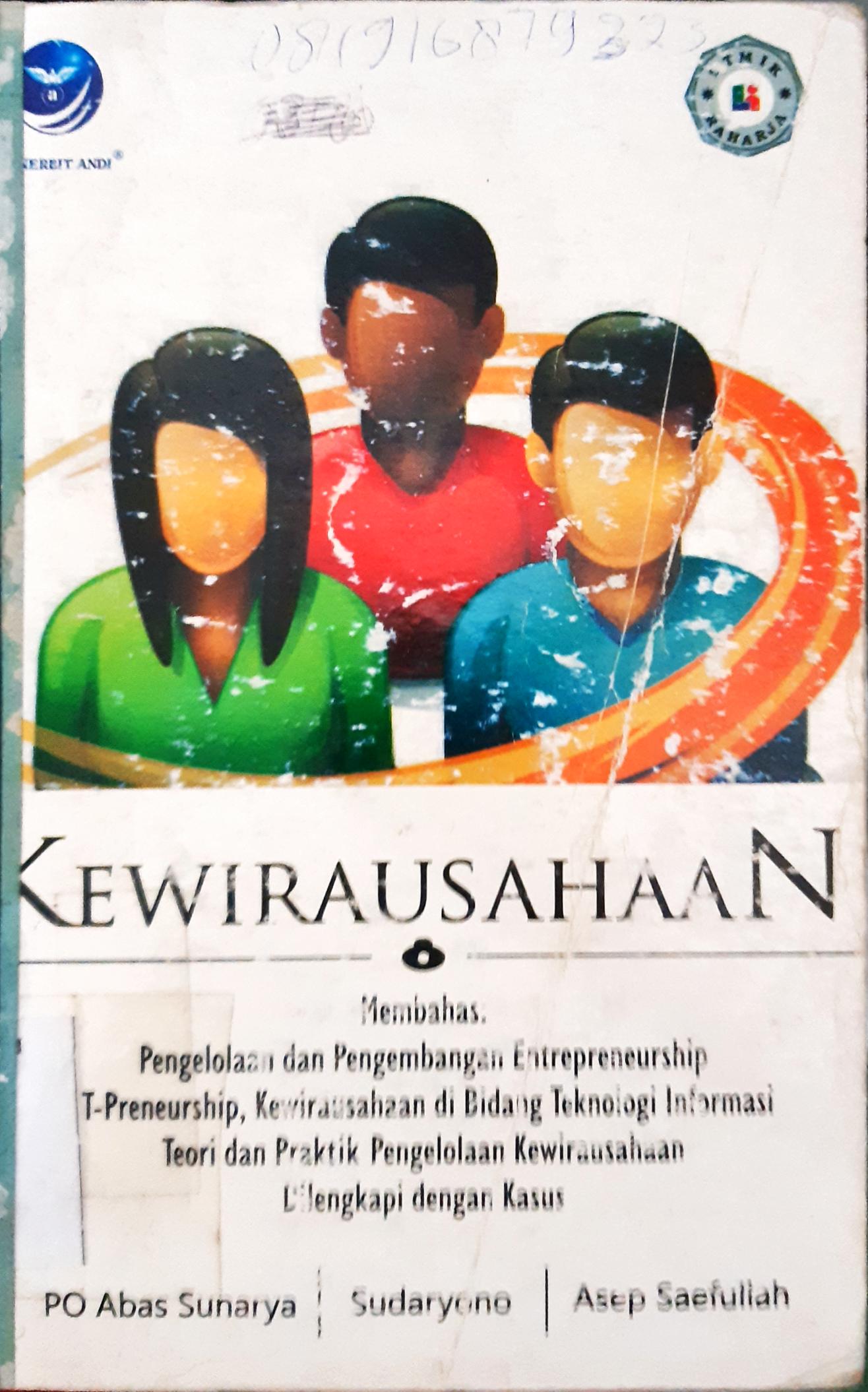 Cover Kewirausahaan : membahas pengelolaan dan pengembangan entrepreneurship