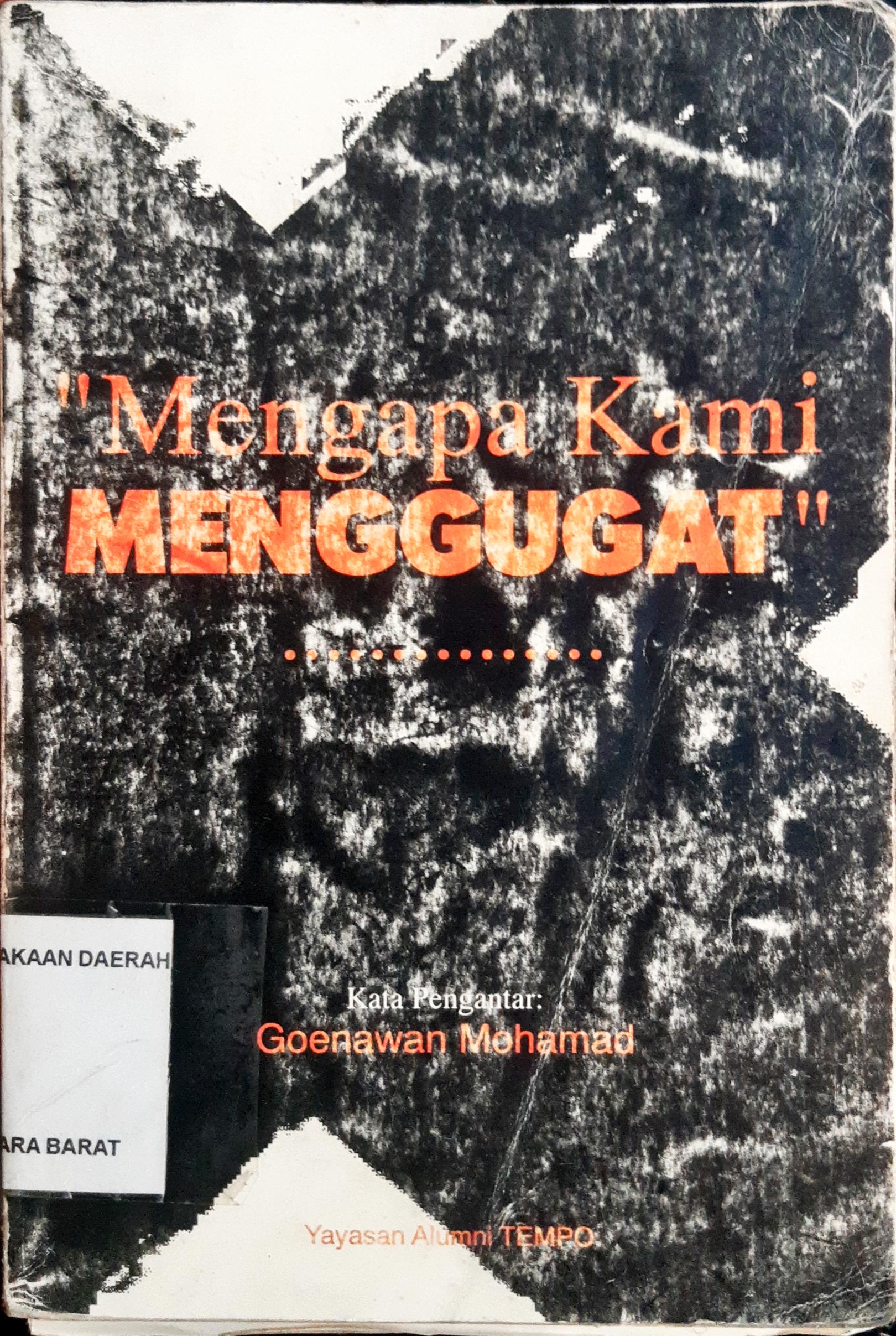 Cover Mengapa kami menggugat