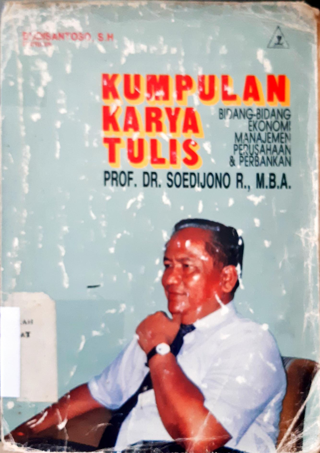 Cover Kumpulan karya tulis bidang ekonomi manajemen perusahaan / Budisantoso, SH