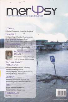 Cover Merpsy :  Informasi pembuka wacana bagi individu kreatif / Dekan fakultas psikologi universitas mercu buana; Editor: Ida Anggraeni Ananda