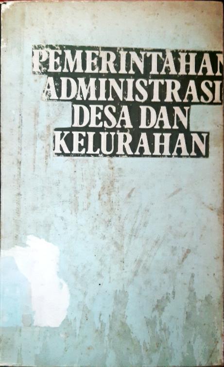 Cover Pemerintahan desa dan kelurahan