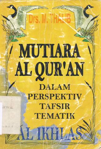 Cover Mutiara Al Qur'an, Drs. M. Thalib