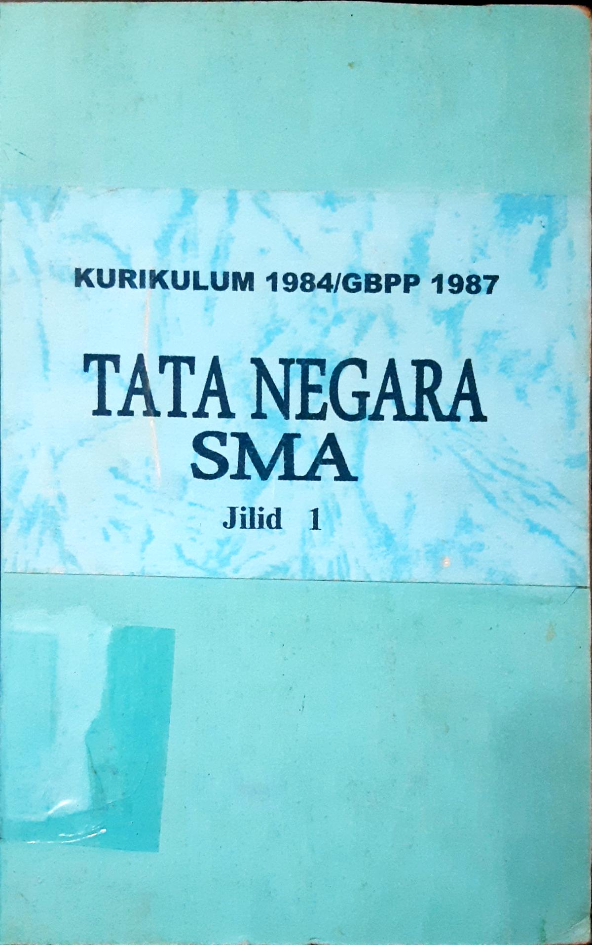 Cover Tata Negara Sma, Ilmu-ilmu Sosial, C.S.T Kansil