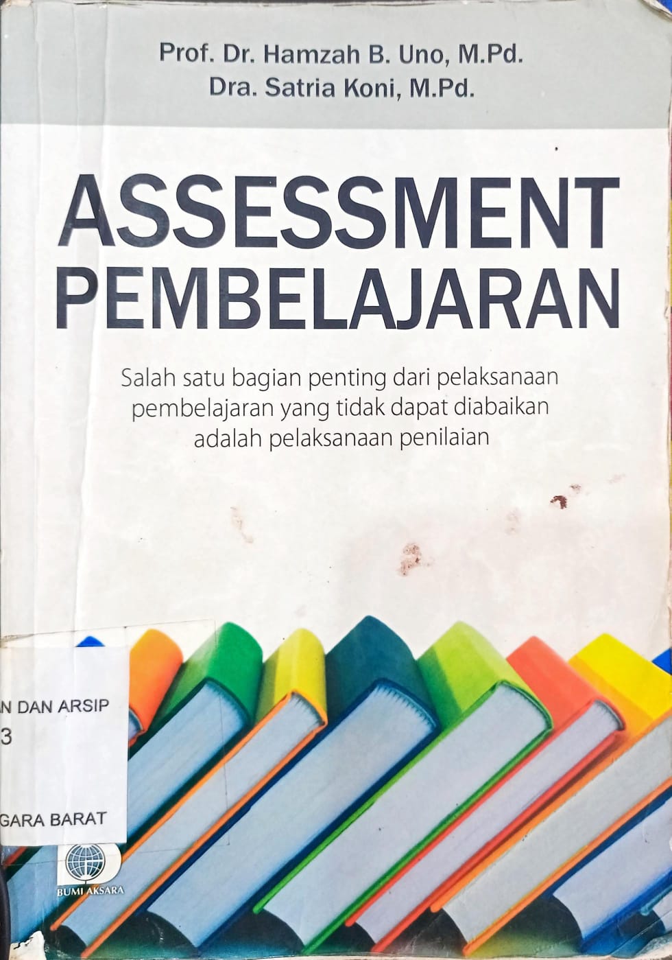 Cover Assessment Pembelajaran / prof.dr.hamzah B.Uno, M.Pd