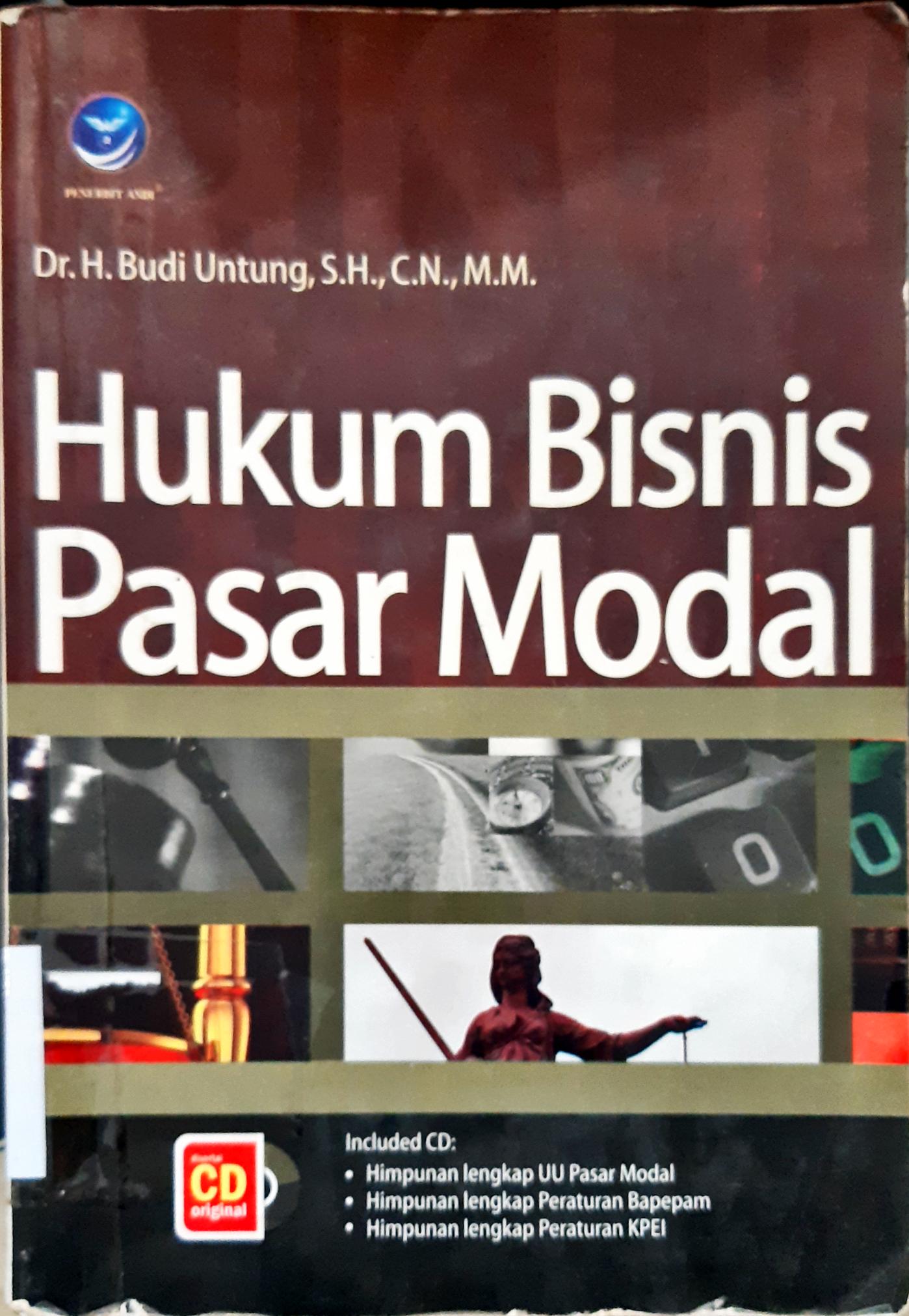 Cover Hukum bisnis pasar modal / Dr. H. Budi Untung, S.H.,C.N.,M.M