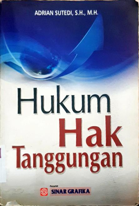Cover Hukum hak tanggungan / Adrian Sutedi, SH., MH.