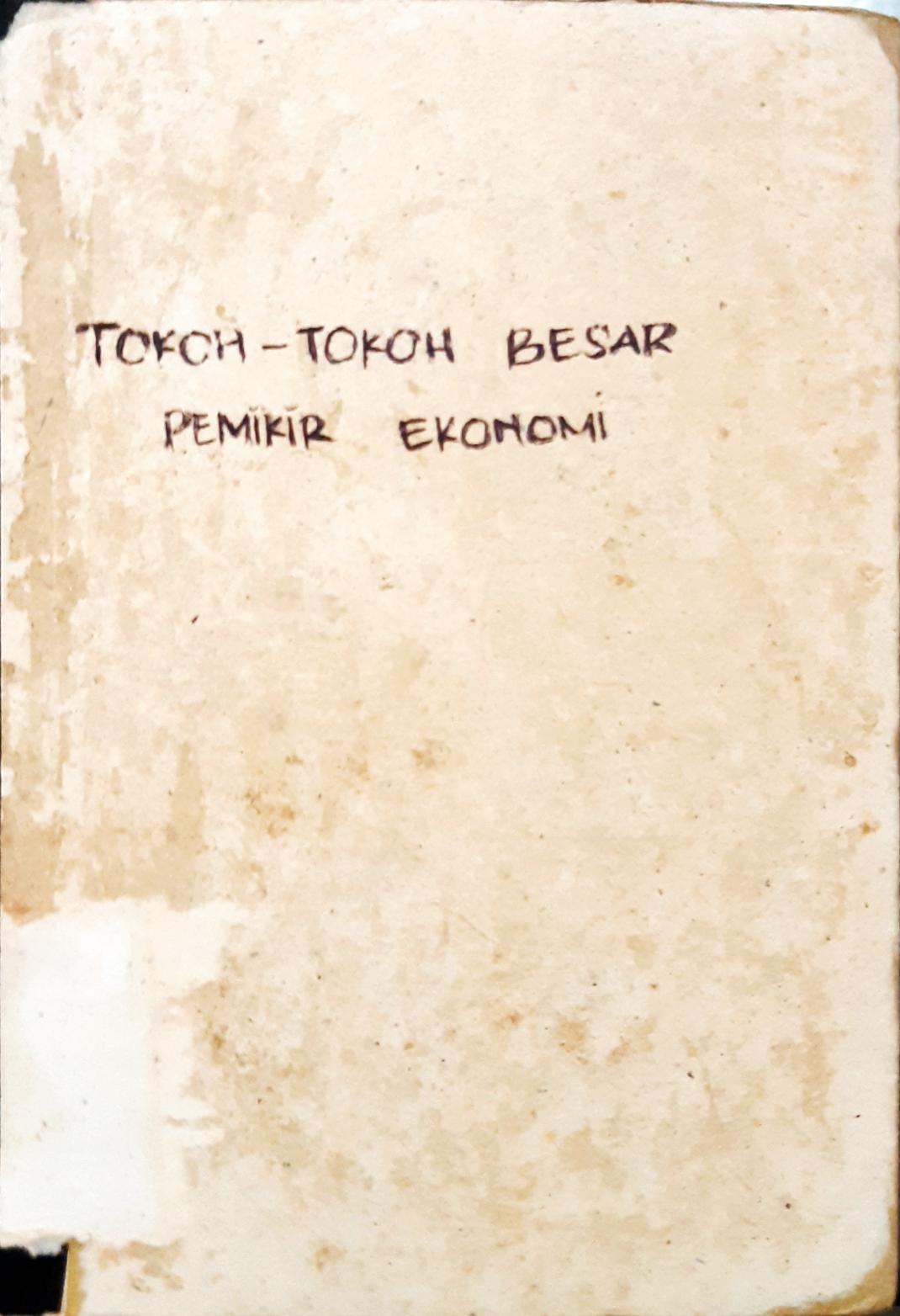 Cover Tokoh-tokoh besar pemikir ekonomi