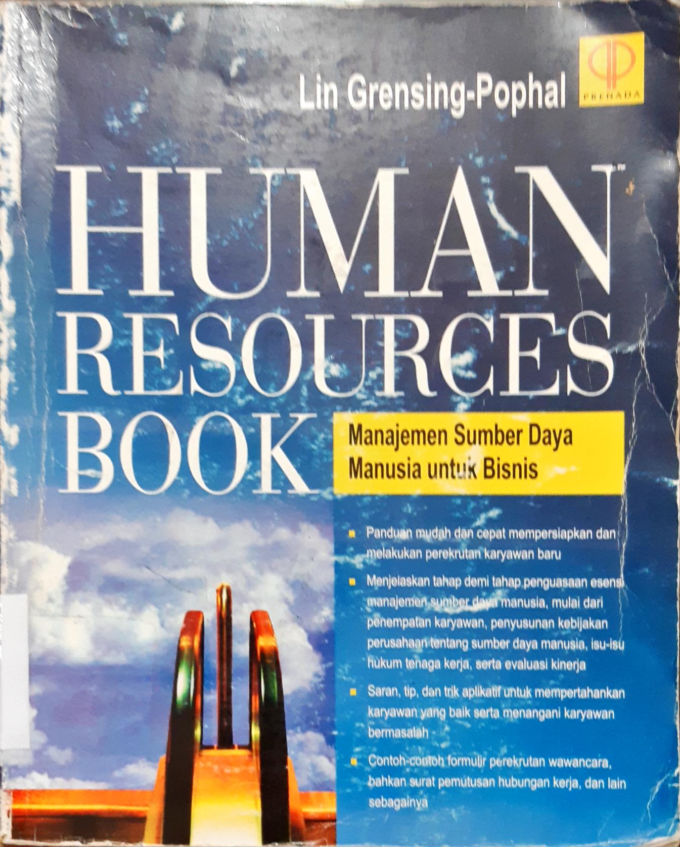 Cover Human resources book :  Manajemen sumber daya manusia untuk bisnis / Lin Grensing Pophal