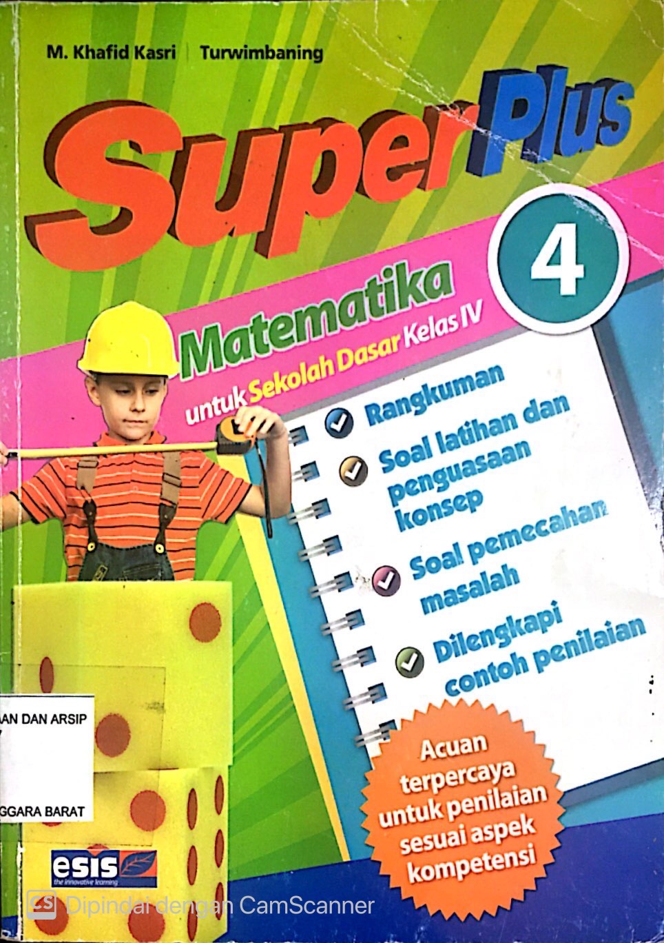 Cover Super plus matematika untuk sekolah dasar kelas IV / M. Khafid Kasri, Turwimbaning ; editor, Maulana Ishak