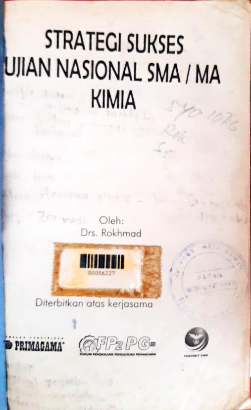 Cover Strategi Sukses Ujian Nasional kimia Untuk SMA/MA / Sri Wulandari; editor, Setyo Gunawan