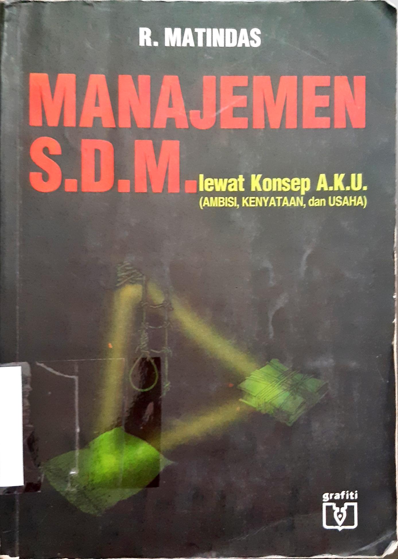 Cover Manajemen S.D.M. Lewat Konsep A.K.U.