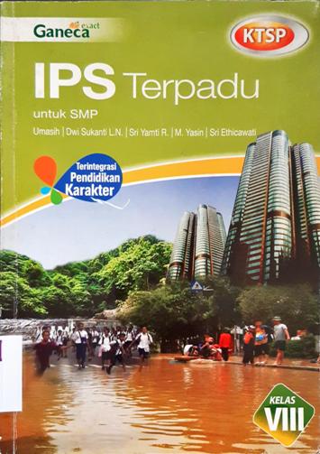 Cover Sejarah Pelajaran IPS Terpadu untuk SMP kelas VIII / Umasih; Editor Yudi Purnomo