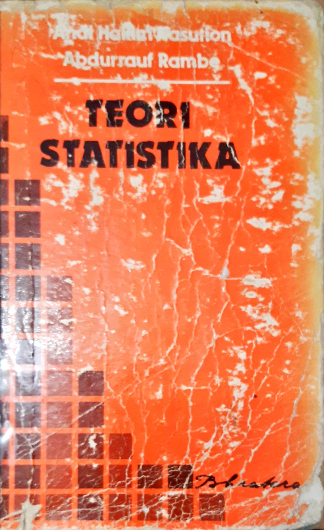 Cover Teori statistika / Andi Hakim Nasution, Abdurrahman Rambe