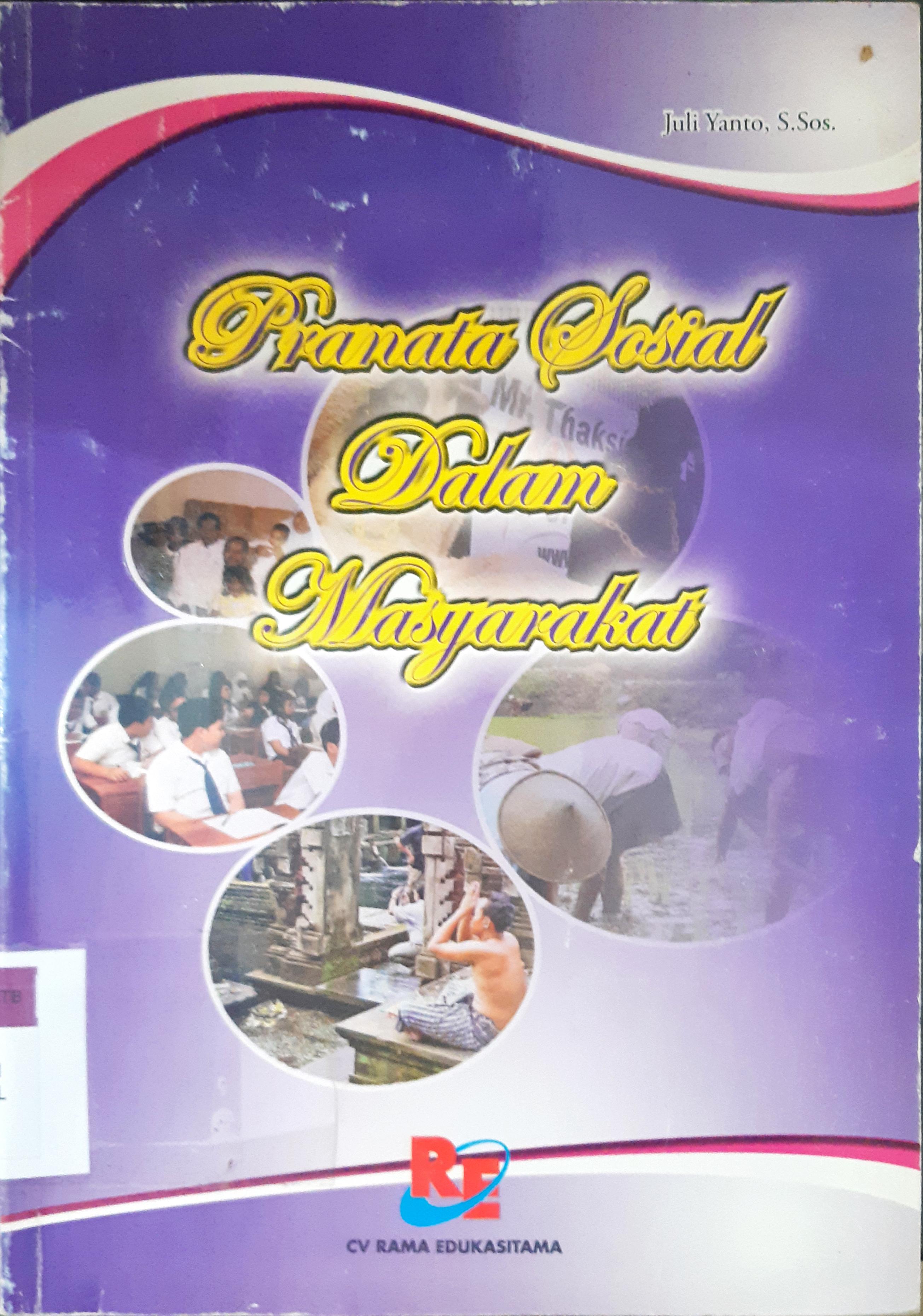 Cover Pranata sosial dalam masyarakat / Yuli Yanto
