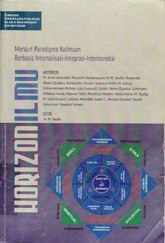 Cover Horizon ilmu :  Merajut paradigma keilmuan berbasis internalisasi intergrasi- interkoneksi / editor H.M. Taufik