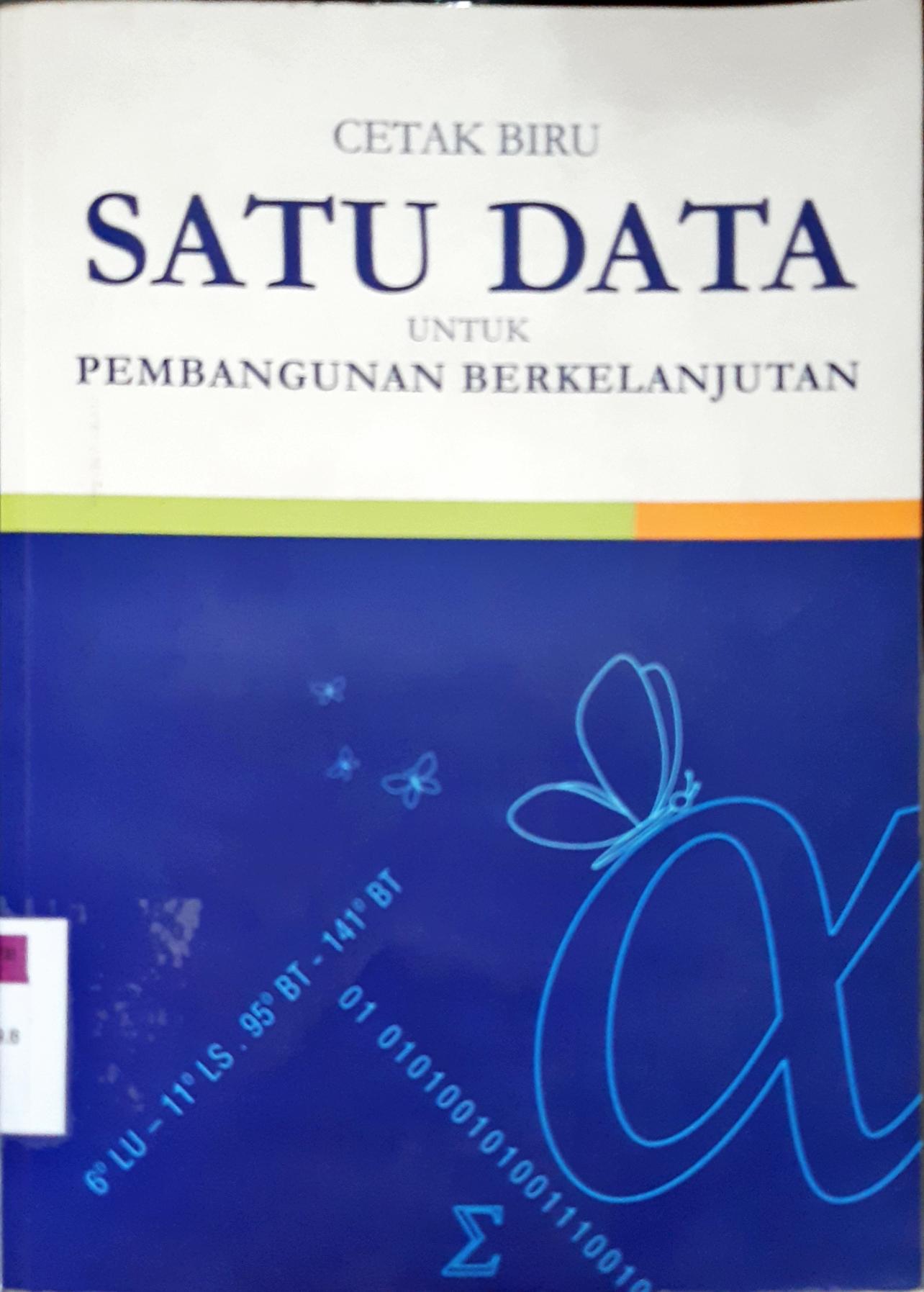 Cover Cetak biru satu data untuk pembangunan berkelanjutan