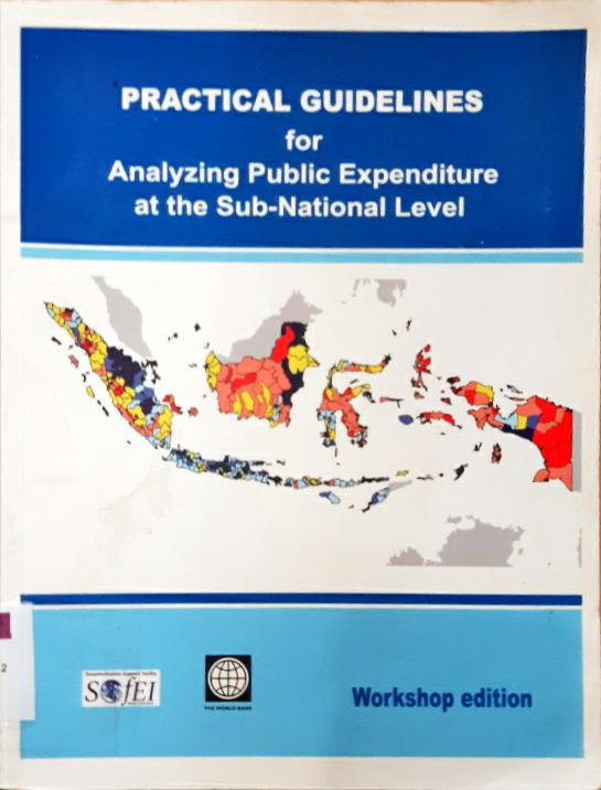 Cover practical guidelines for analizing publik expenditure at the sub national level