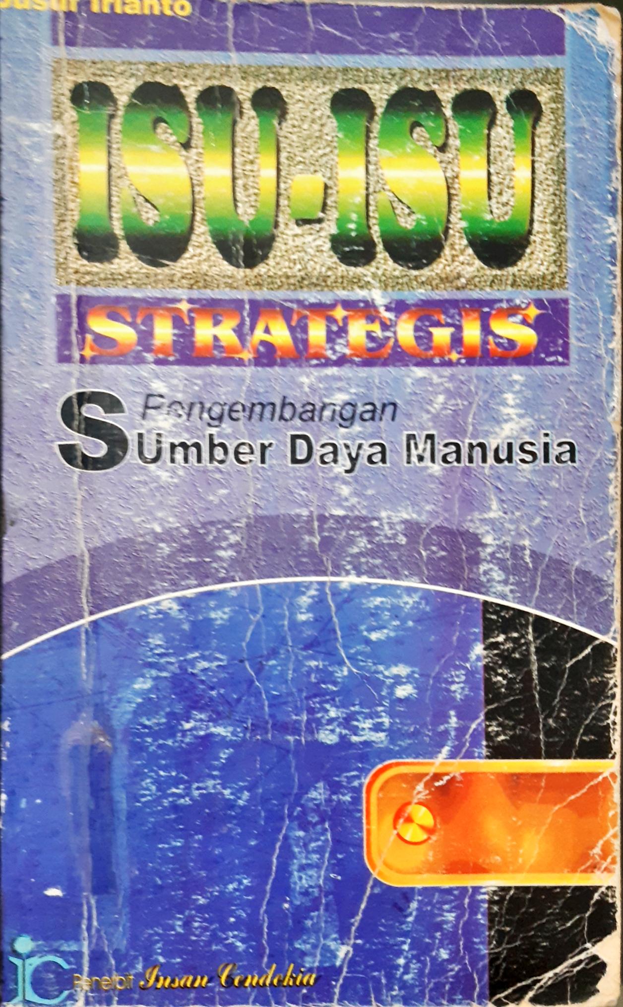 Cover Isu - isu strategis, Pengembangan sumber daya manusia, Yusuf Irianto. --