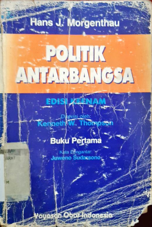 Cover Politik antarbangsa / Hans J. Morgenthau