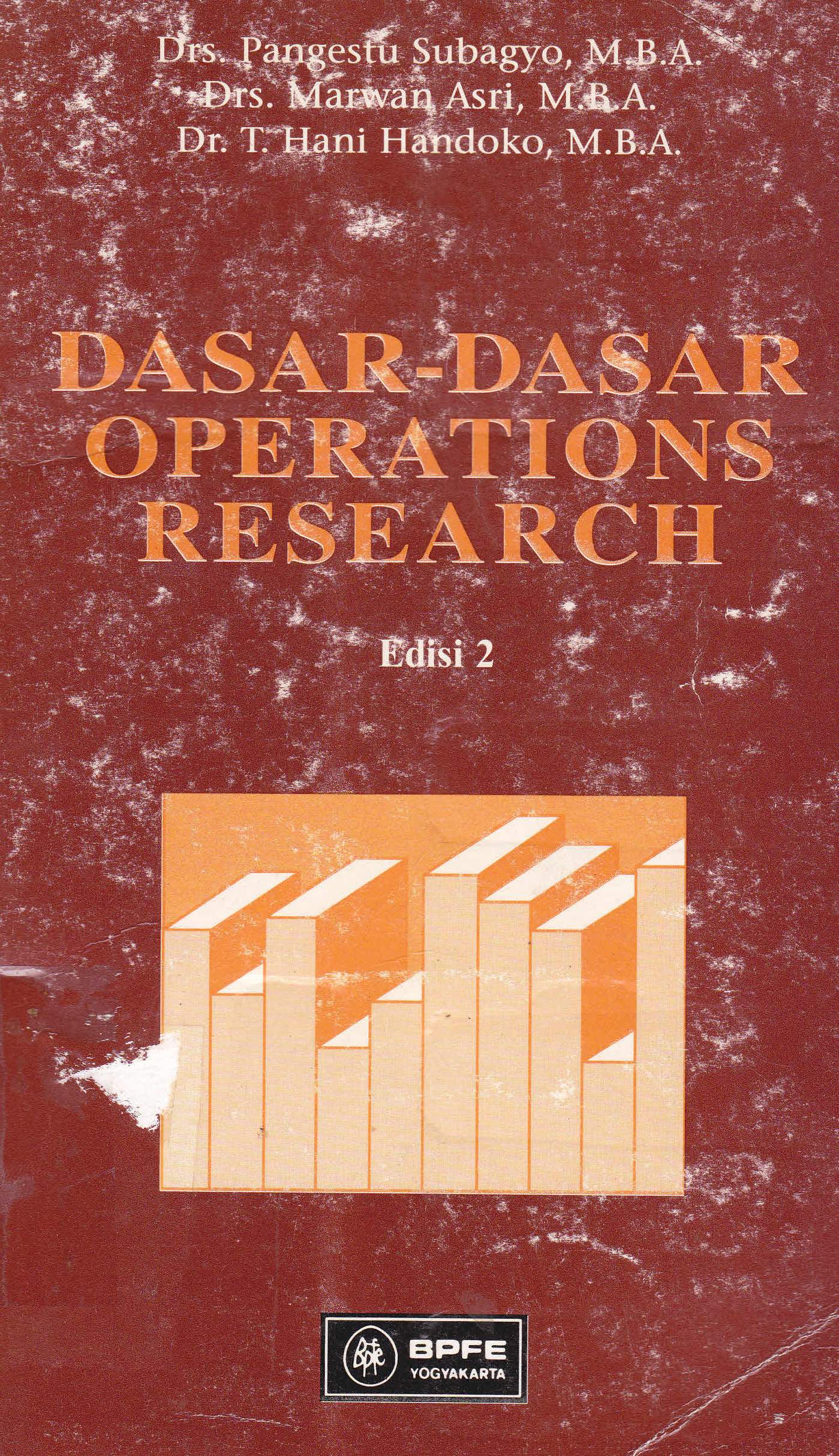 Cover Dasar-dasar operations research / Drs.Pangestu Subagyi, M.B.A