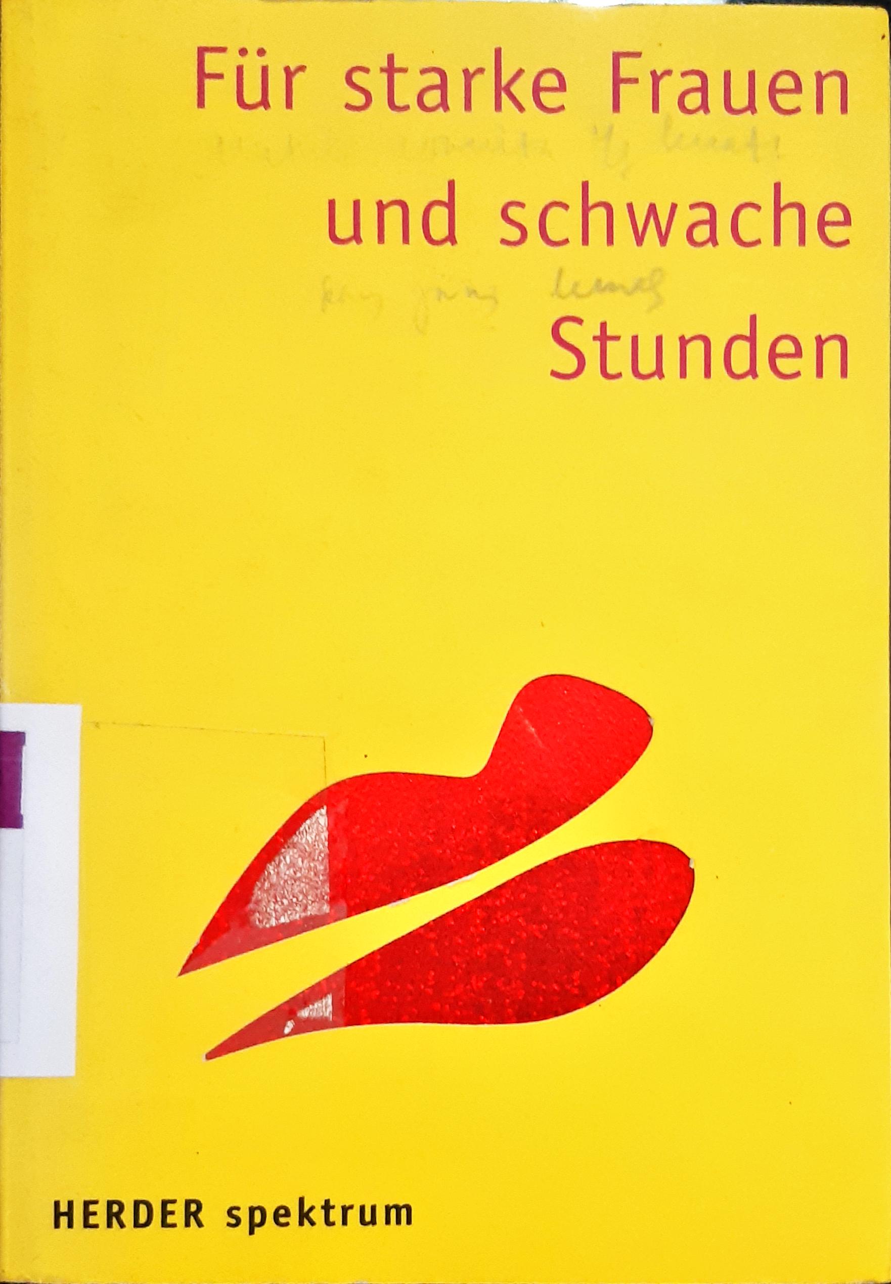 Cover Fur starke frauen und schwache stunden / Herder Spektrum