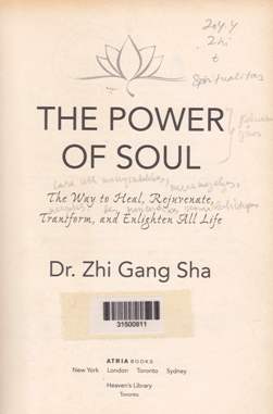 Cover The power of soul :  The way to heal, rejuvonete, transform, and enlighten all life / Dr. Zhi Gang Sha