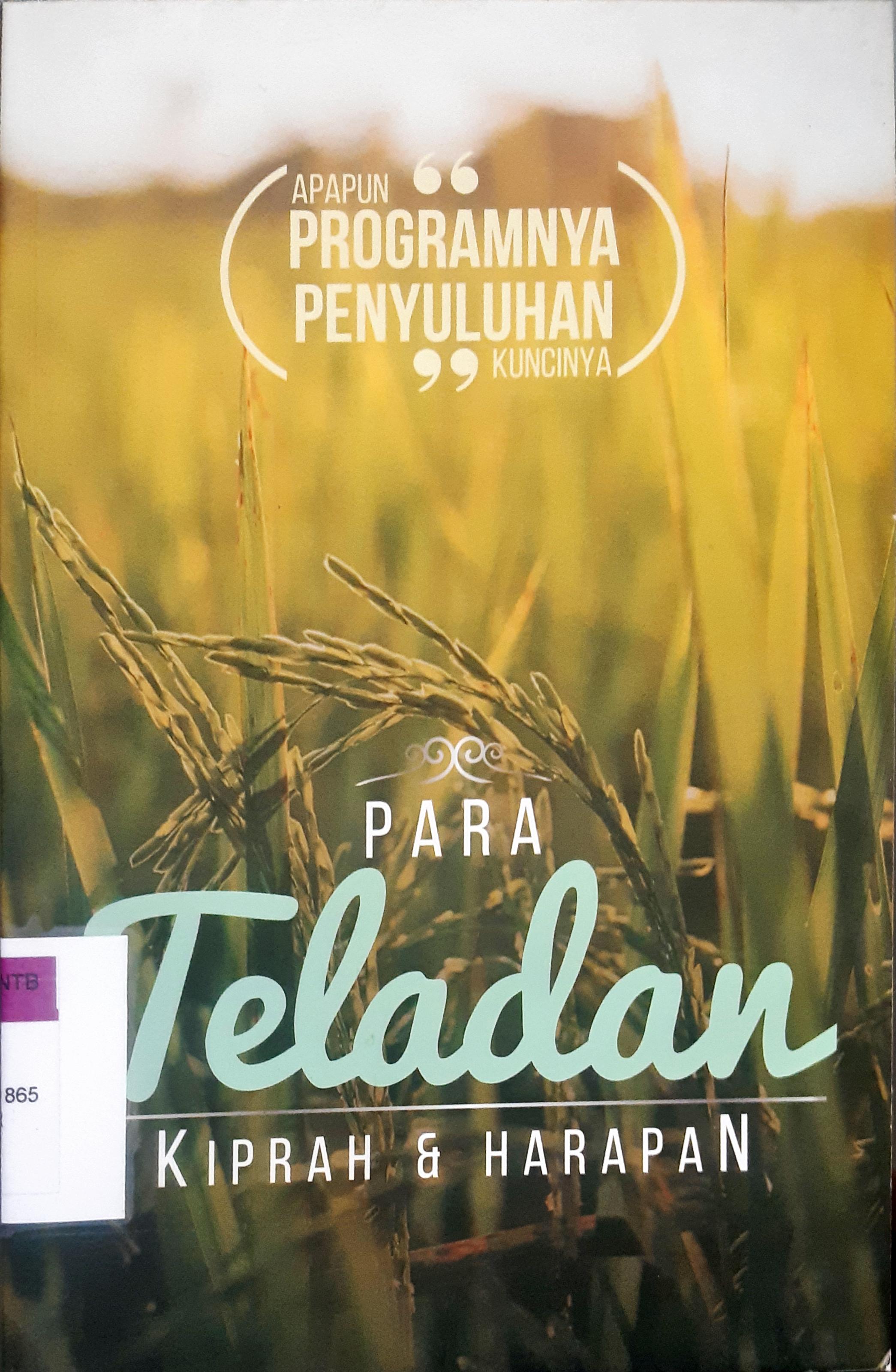 Cover Para Teladan / Syamsul Riyadi...[ et.al.]