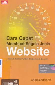Cover Cara cepat membuat segala jenis website / Andrea Adelheid