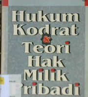 Cover Hukum kodrat dan  teori hak milik pribadi / A. sonny keraf