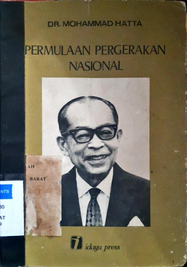 Cover Permulaan pergerakan nasional :  Ceramah pada tanggal 22 Mei 1974 di Gedung Kebangkitan Nasional Jakarta / DR. Mohammad  Hatta