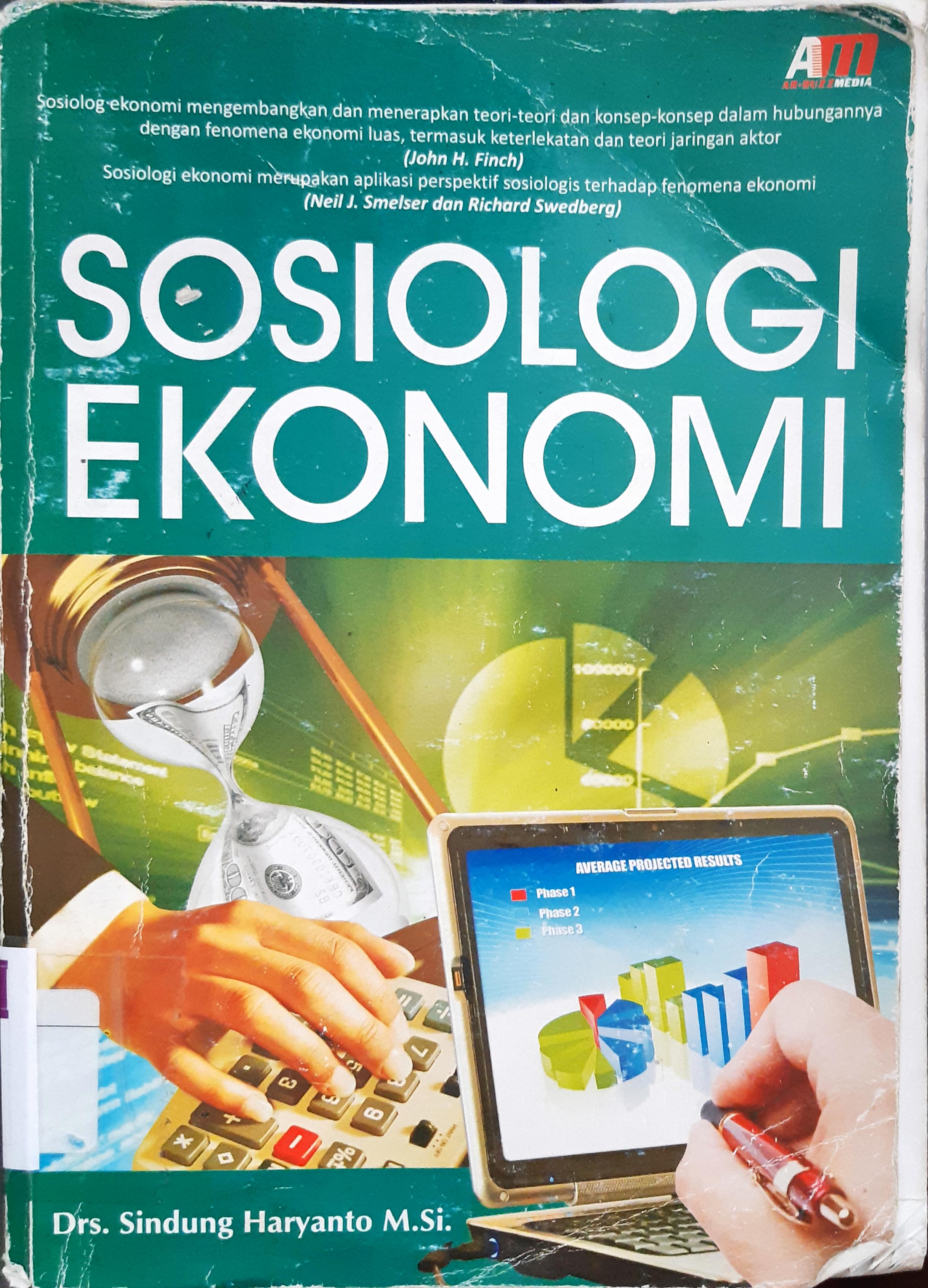 Cover Sosiologi ekonomi / Sindung Haryanto