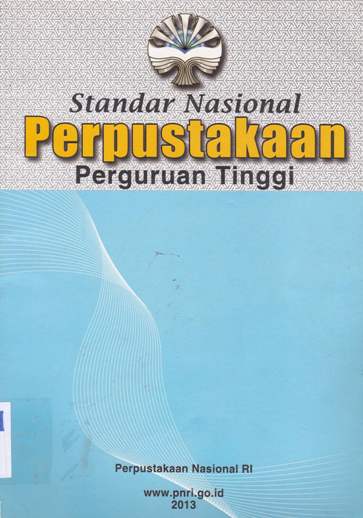 Cover Standar nasional perpustakaan perguruan tinggi