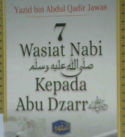 Cover Tujuh masiat nabi kepada Abu Dzarr ra. / Yasid Bin Abdul Qadir Jawas