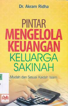 Cover Pintar mengelola keuangan keluarga sakinah :  Mudah dan sesuai kaidah Islam / Dr. Arkam Ridha; Editor, Herbayu