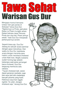 Cover Tawa sehat warisan Gusdur / Syafrudin Hasani