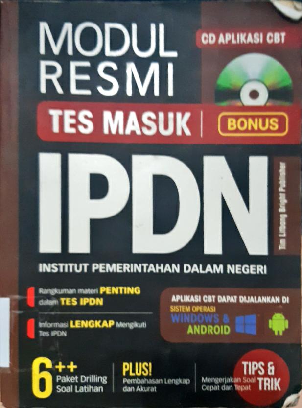 Cover Modul Resmi Tes Masuk IPDN