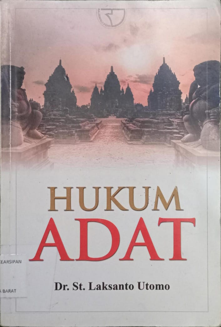 Cover Hukum Adat / Dr. St. Laksanto Utomo