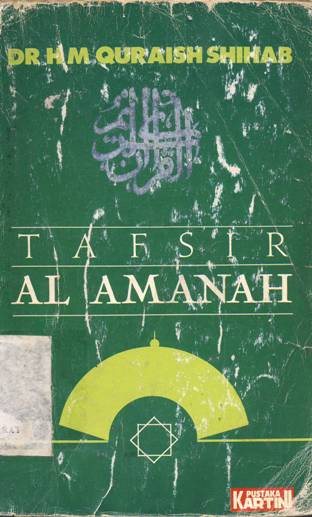 Cover Tafsir al-amanah, / DR.HM Quraish Shihab