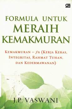 Cover Formula untuk meraih kemakmuran / J.P. Vaswani