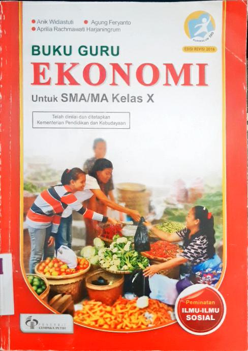 Cover Buku guru ekonomi untuk SMA/MA kelas X / Anik Widiastuti, Agung Feryanto, Aprilia Rachmawati Harjaningrum