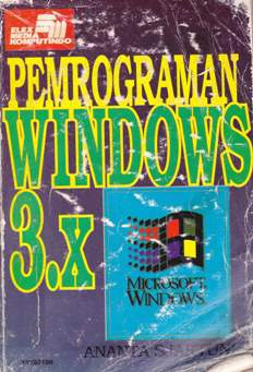 Cover Pemrograman Windows 3.x / Ananta Sjartuni