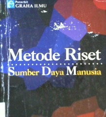 Cover Metode riset sumber daya menusia / HM. Sonny Sumarsono