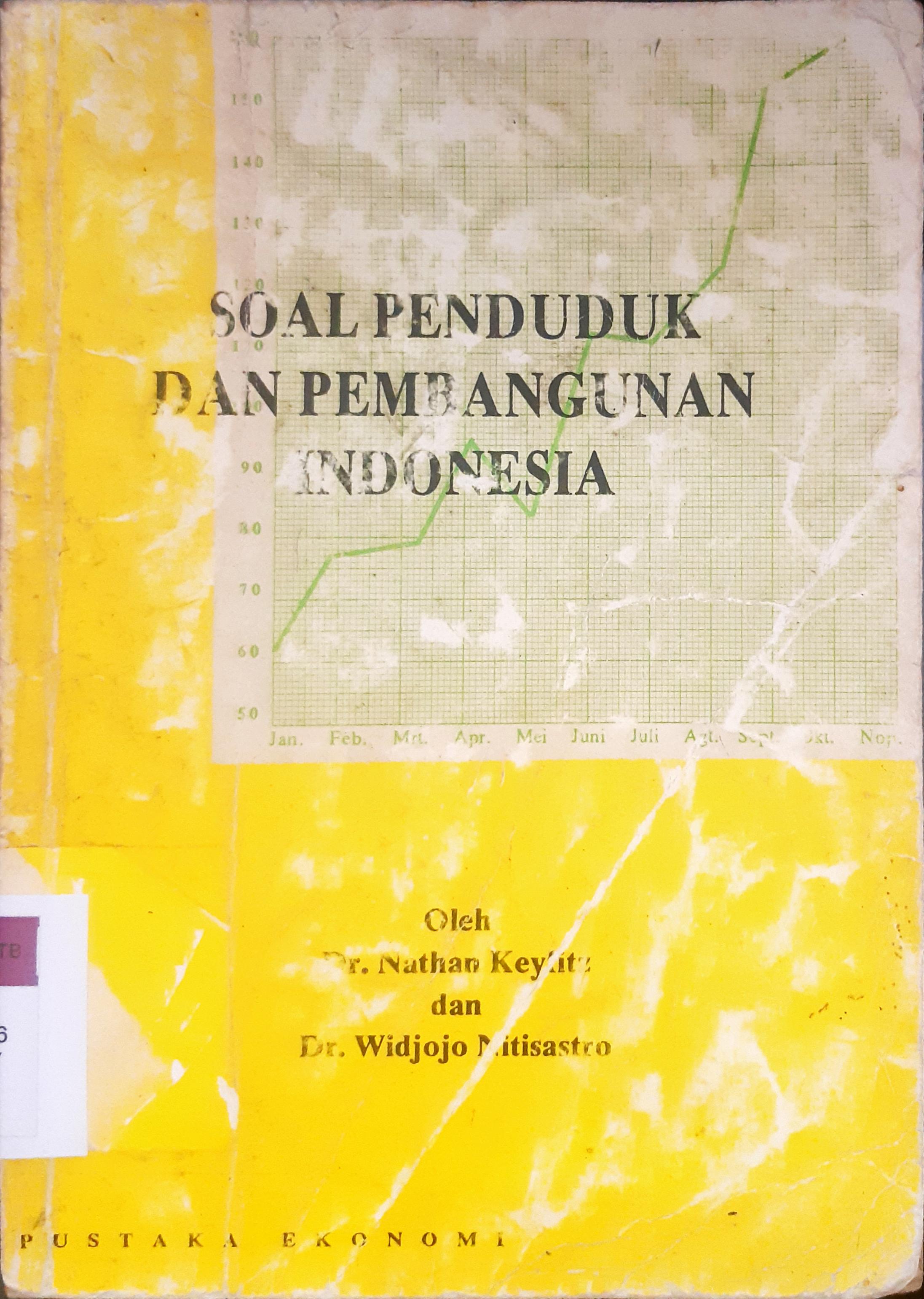 Cover Soal Penduduk dan Pembangunan Indonesia / Dr. Nathan Keyfitz ; Dr. Widjojo Nitisastro