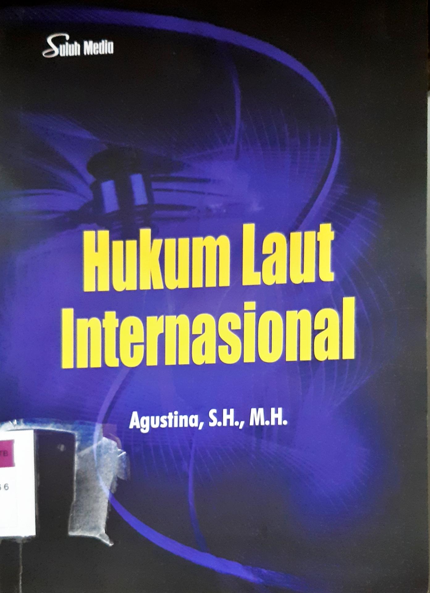 Cover Hukum Laut Internasional / Agustina